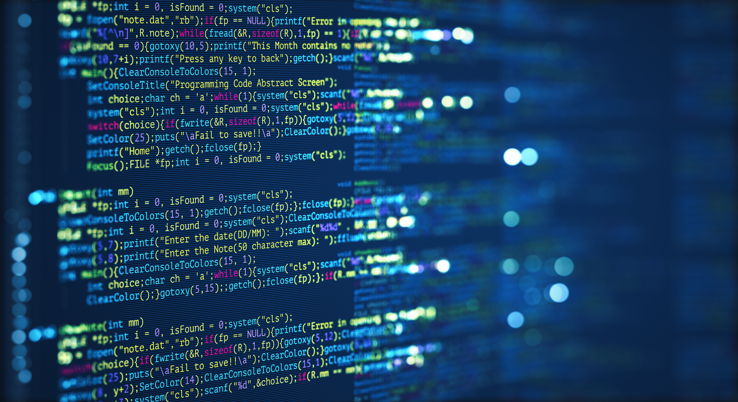 Screen showing javascript language.