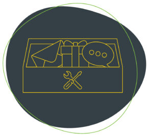 outline of a tool box