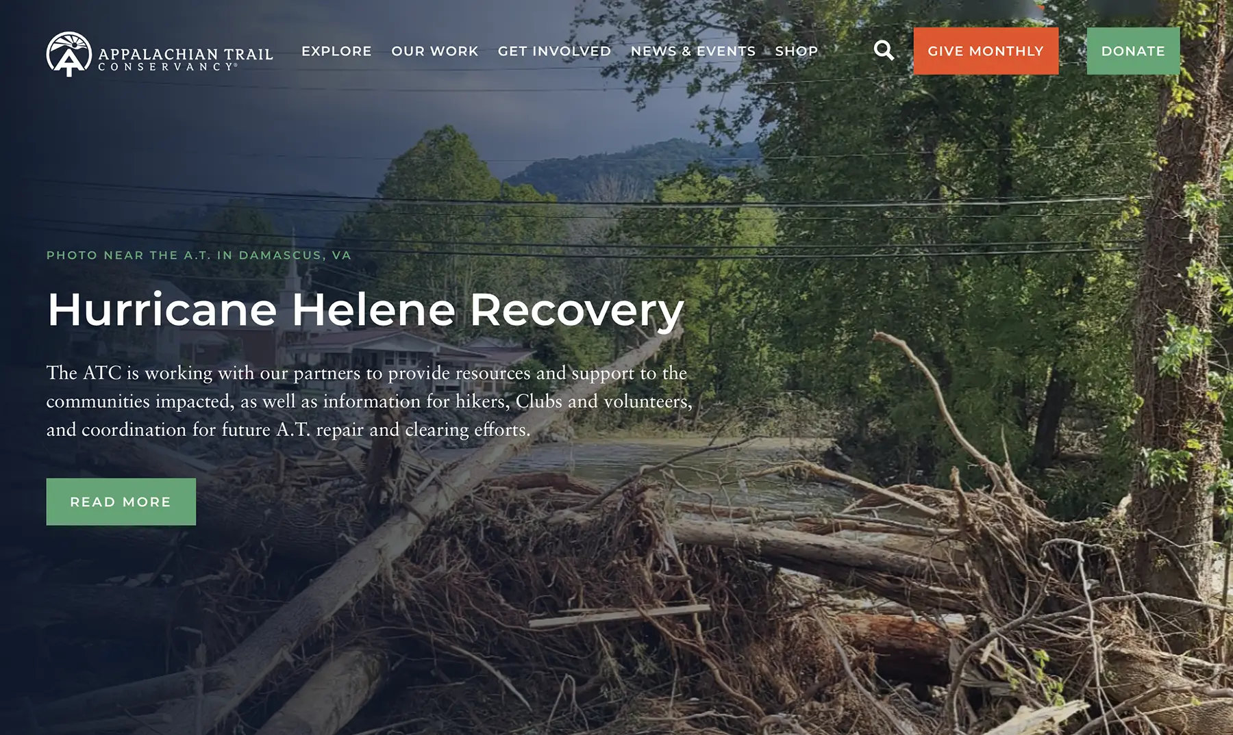 Appalachian Trail Conservancy home page