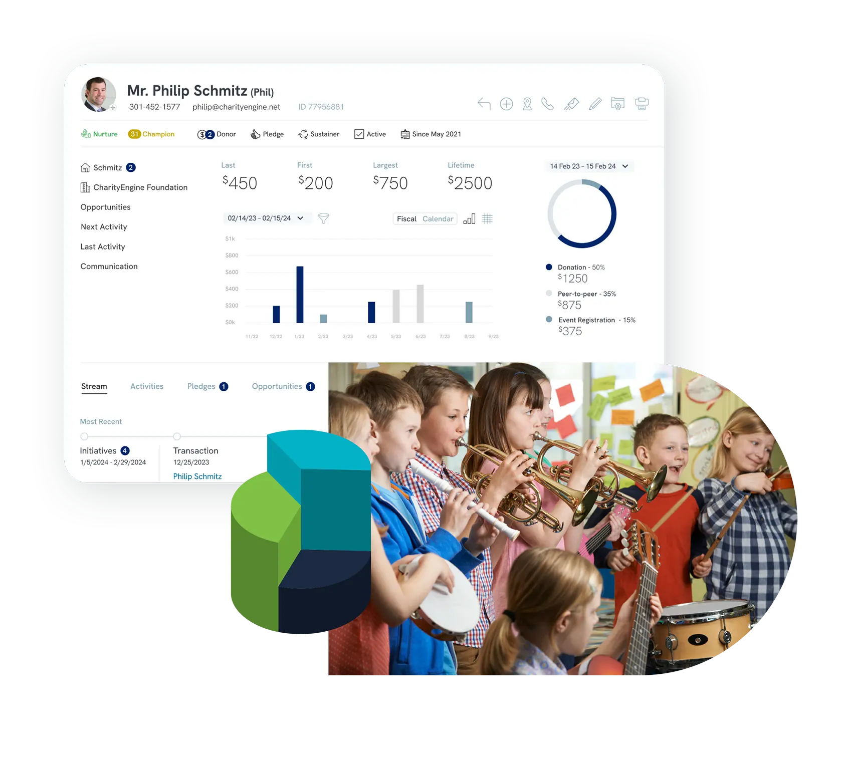 group of kids playing instruments