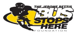 Jerome Bettis Bus Stops Here logo