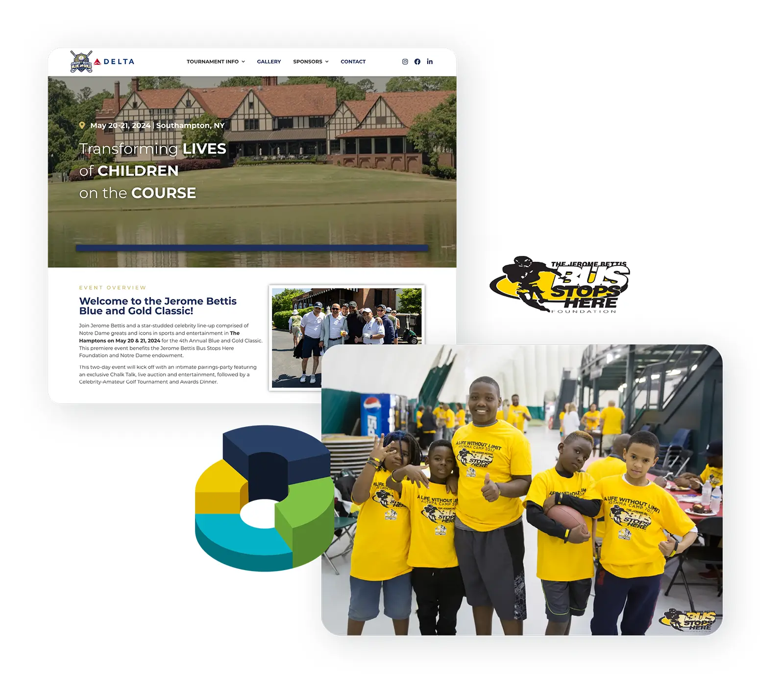 The Jerome Bettis Bus Stops here CharityEngine campaigns